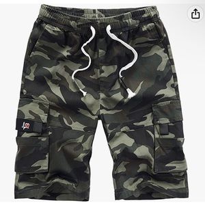 Womens Cargo Shorts With Elastic Waist